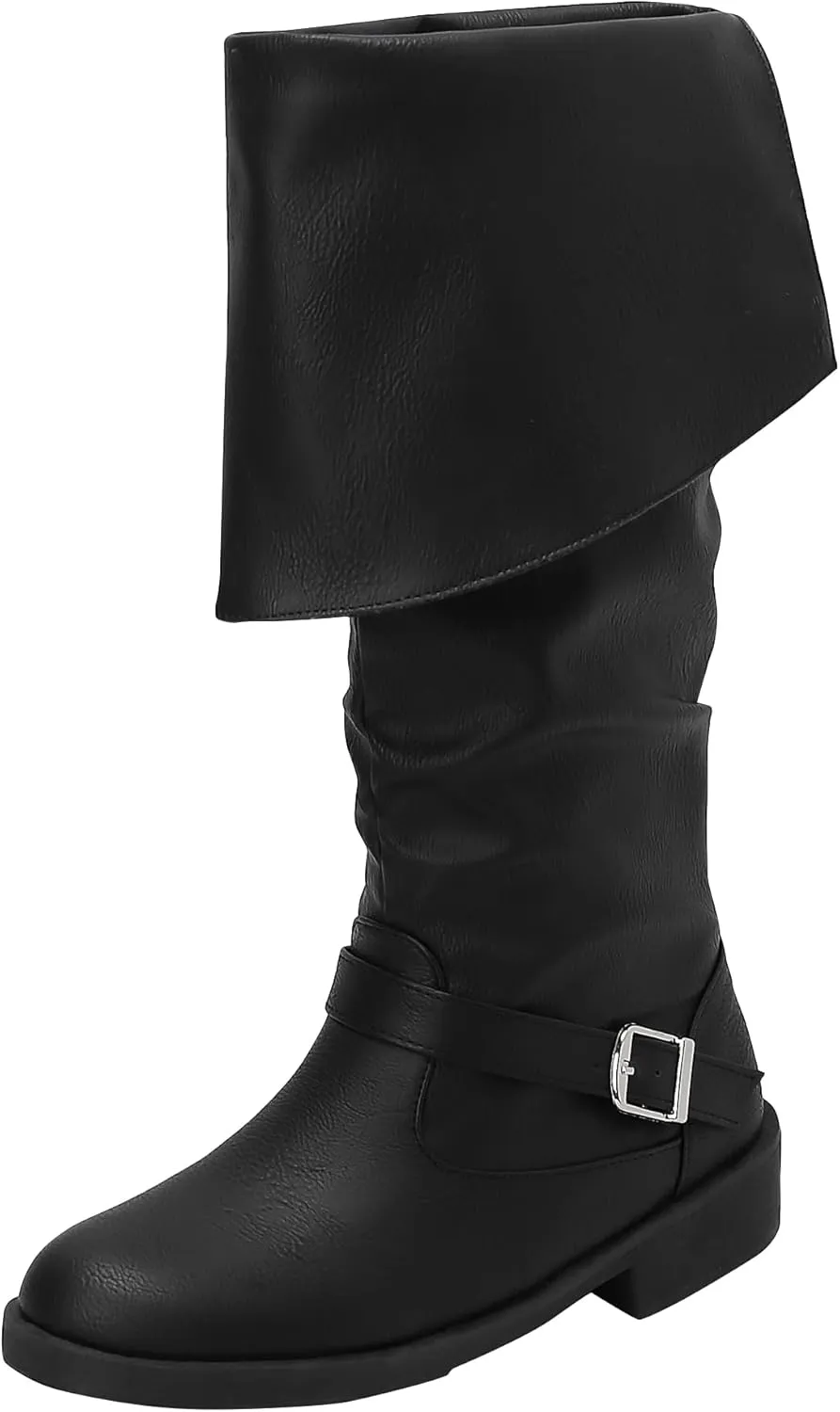 ACE SHOCK Men's Medieval Pirate Boots Renaissance Cosplay Boot for Men Halloween Costume Shoes