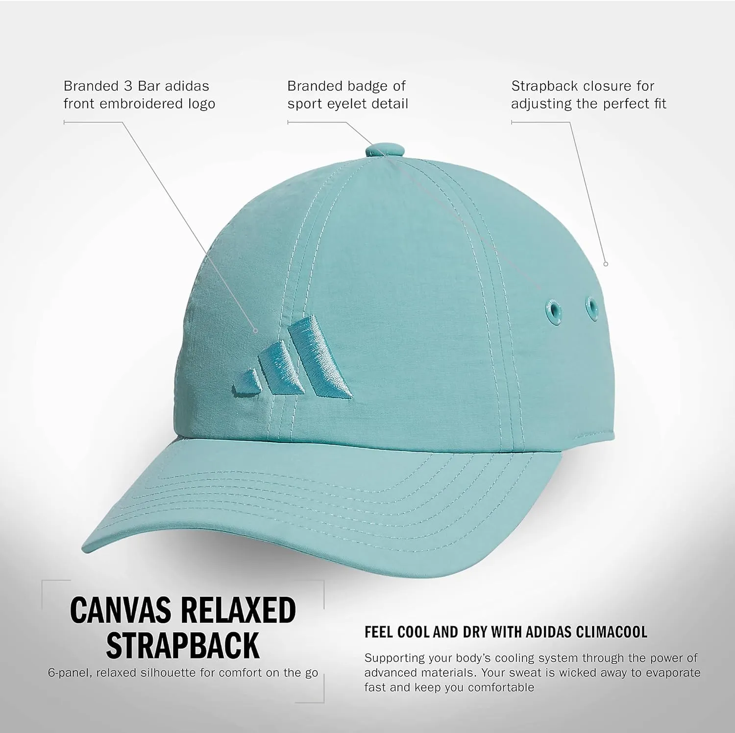 adidas Women's Influencer 3 Relaxed Strapback Adjustable Fit Hat