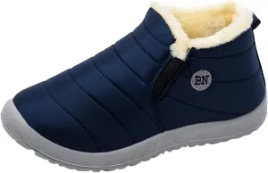 Ankle Winter Boots for Women Mid Calf Waterproof Winter Snow Boots Waterproof Booties Comfy Outdoor Anti Slip Shoes