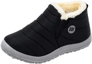 Ankle Winter Boots for Women Mid Calf Waterproof Winter Snow Boots Waterproof Booties Comfy Outdoor Anti Slip Shoes