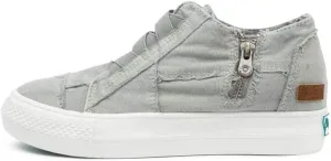 Blowfish ZS-0650-520 Womens Sneakers Mamba High Top Washed Canvas Grey US Size 6.5