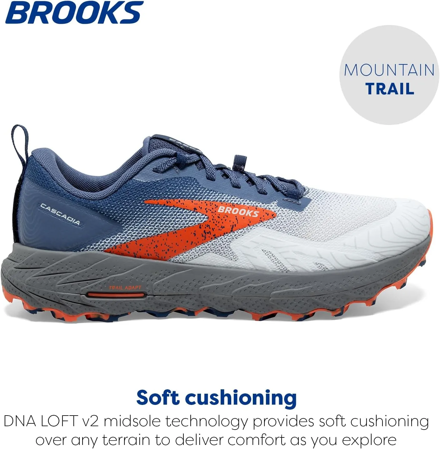 Brooks Mens Cascadia 17 Trail Running Shoe