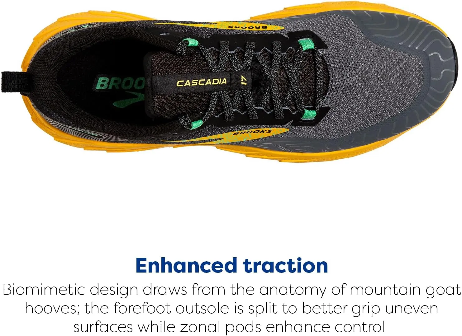 Brooks Mens Cascadia 17 Trail Running Shoe