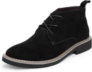 CERYTHRINA Mens Elevator Chelsea Boot 2.36 Inches Taller Invisible Height Increasing High-top Leather Dress Boots