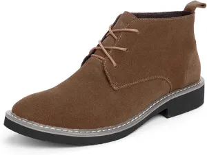 CERYTHRINA Mens Elevator Chelsea Boot 2.36 Inches Taller Invisible Height Increasing High-top Leather Dress Boots