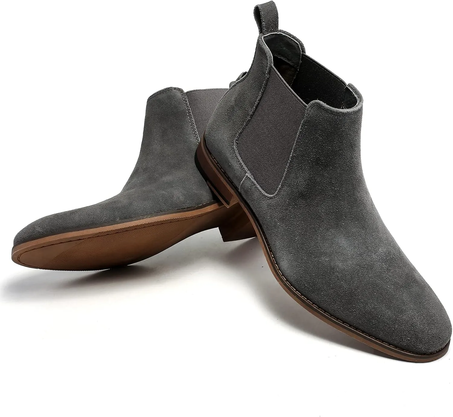 Cestfini Chelsea Boots Men Classic Elastic Dress Boots Casual Men's Chelsea Ankle Boots