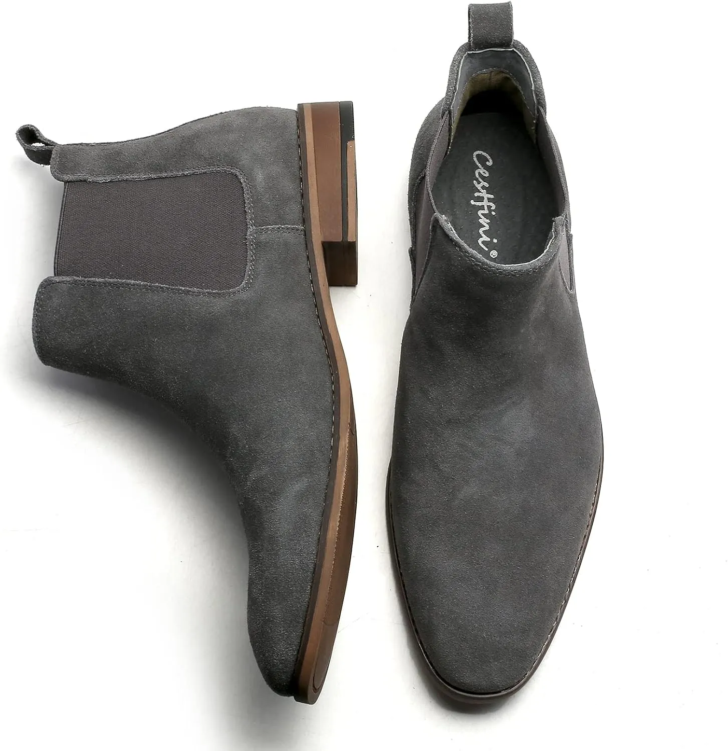 Cestfini Chelsea Boots Men Classic Elastic Dress Boots Casual Men's Chelsea Ankle Boots