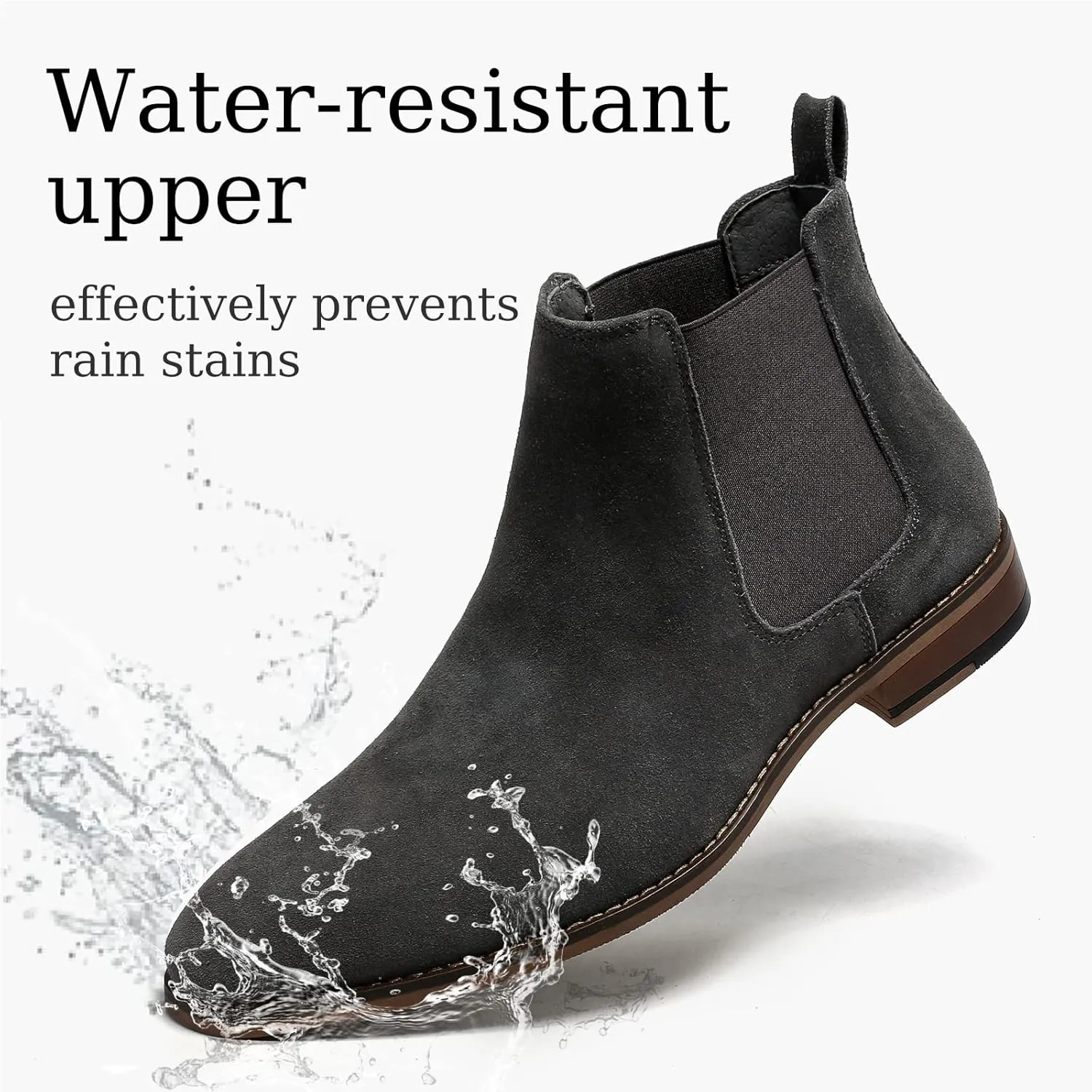 Cestfini Chelsea Boots Men Classic Elastic Dress Boots Casual Men's Chelsea Ankle Boots