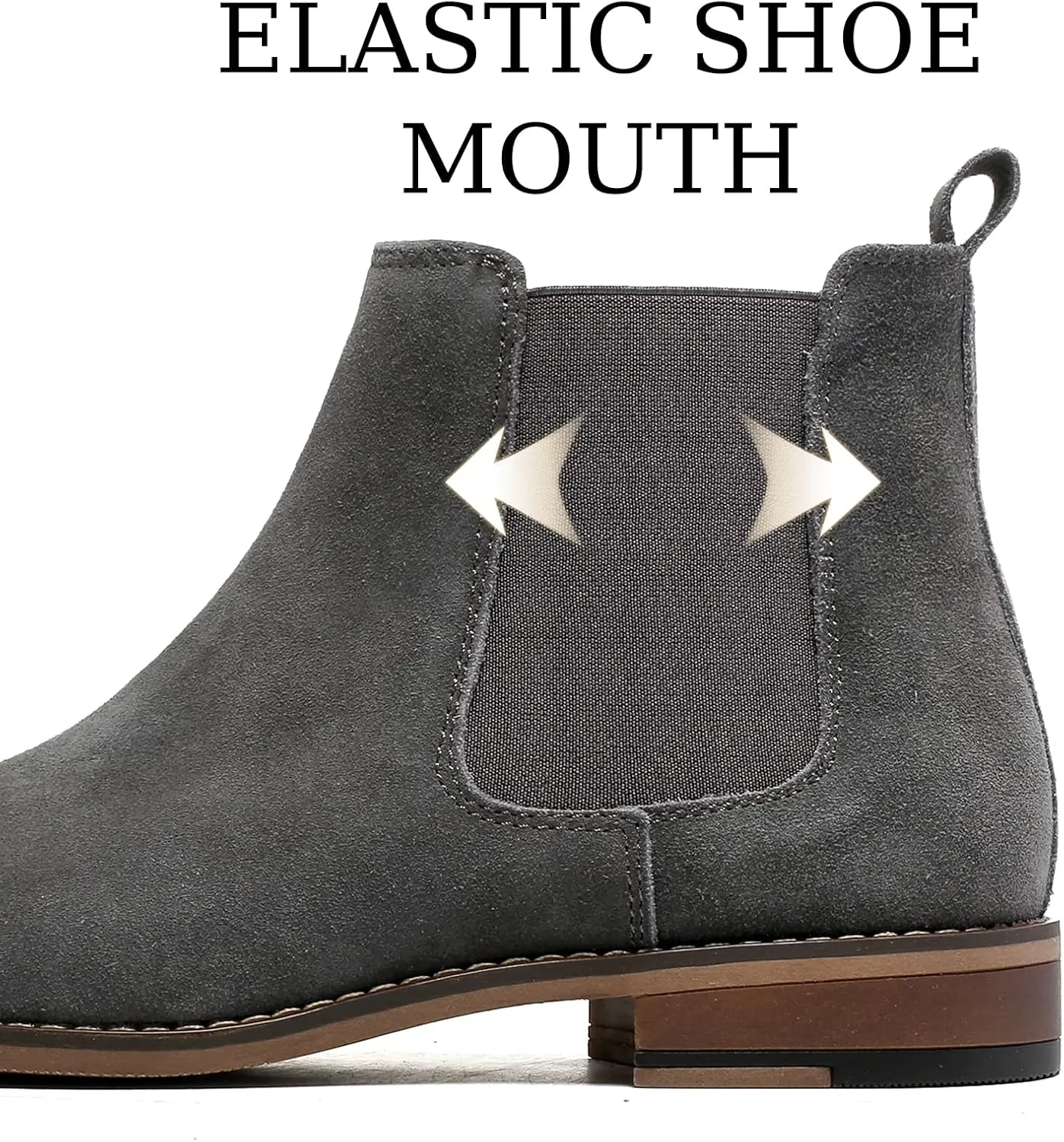 Cestfini Chelsea Boots Men Classic Elastic Dress Boots Casual Men's Chelsea Ankle Boots