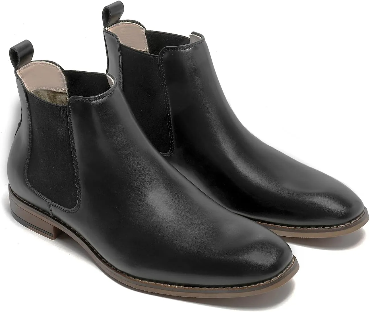 Cestfini Chelsea Boots Men Classic Elastic Dress Boots Casual Men's Chelsea Ankle Boots