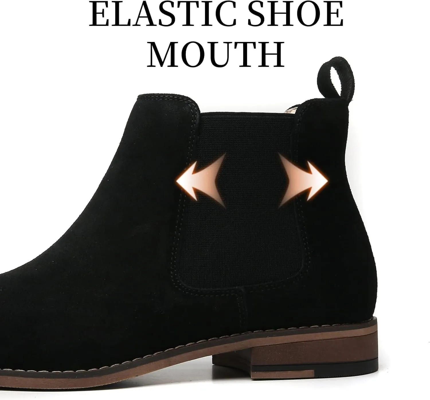 Cestfini Chelsea Boots Men Classic Elastic Dress Boots Casual Men's Chelsea Ankle Boots