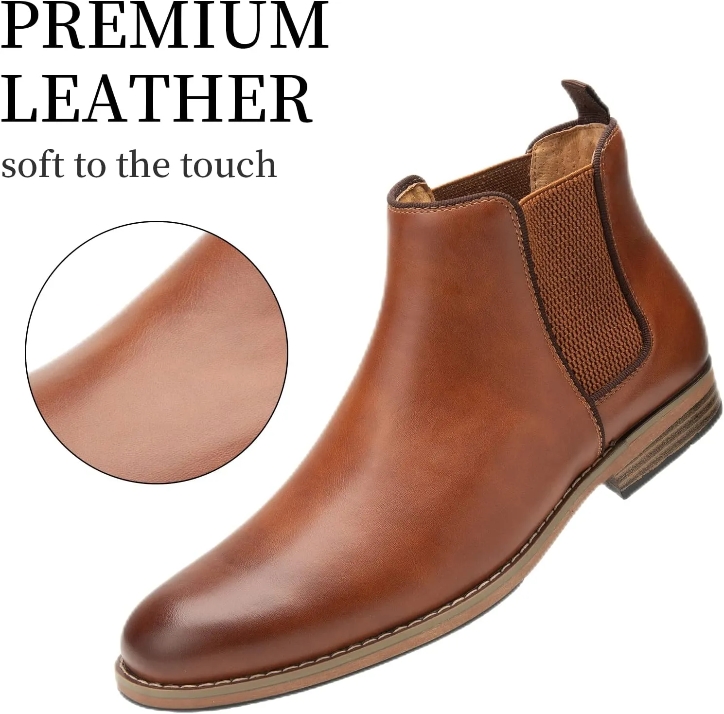 Cestfini Men Chelsea Boots Casual Suede Dress Boots Comfortable Oxfords Ankle Boots for Men
