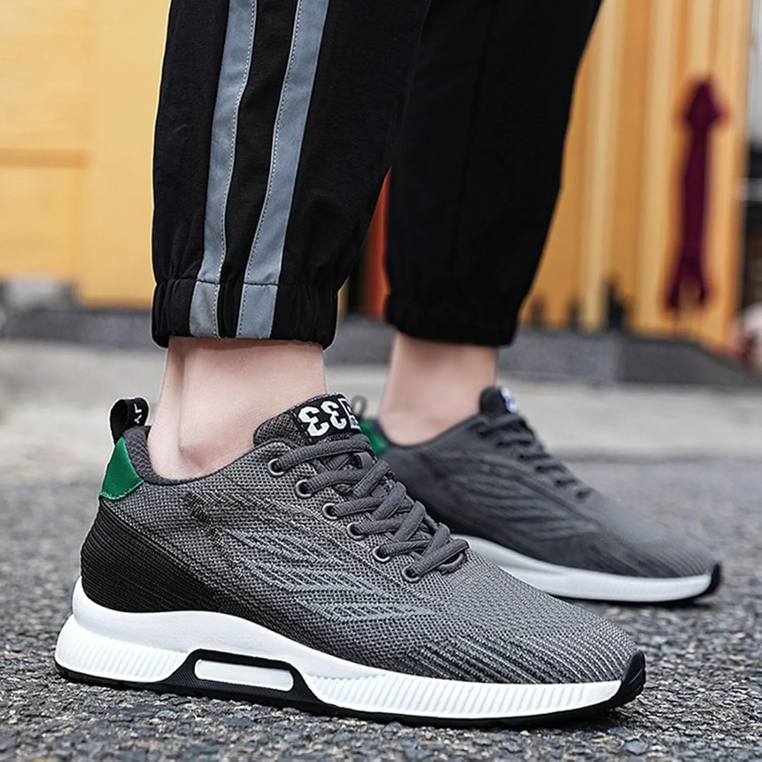 Couple Men's Elevator Shoes Men's Casual Mesh Trainers Lightweight Breathable Lace Up Sports Shoes with Hidden Lift Heel for Men 10 Cm Mens Club C 85 Fashion Sneaker