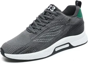 Couple Men's Elevator Shoes Men's Casual Mesh Trainers Lightweight Breathable Lace Up Sports Shoes with Hidden Lift Heel for Men 10 Cm Mens Club C 85 Fashion Sneaker