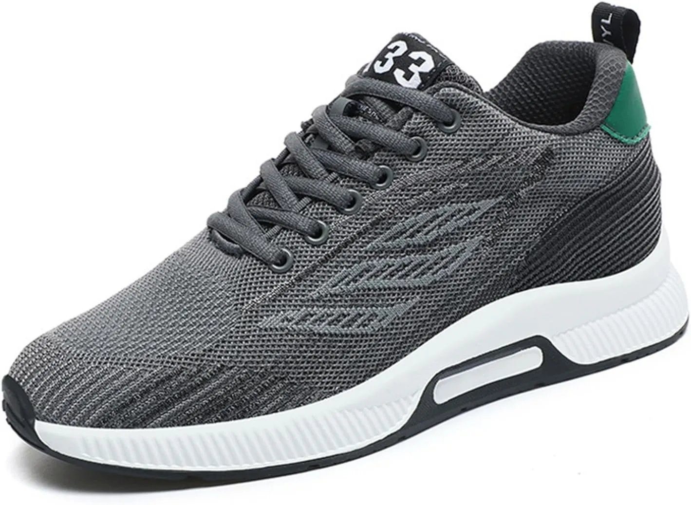 Couple Men's Elevator Shoes Men's Casual Mesh Trainers Lightweight Breathable Lace Up Sports Shoes with Hidden Lift Heel for Men 10 Cm Mens Club C 85 Fashion Sneaker