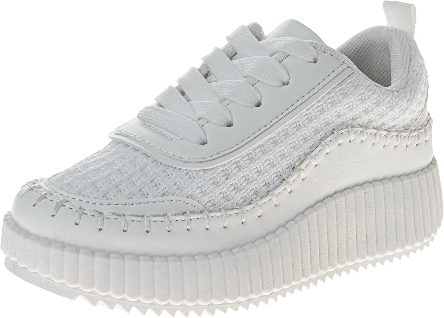 Josmo Shoes Womens Wedge Sole Sneakers - Lace Up Sneaker Casual Athletic Shoe (Sizes 6-10 Adults)