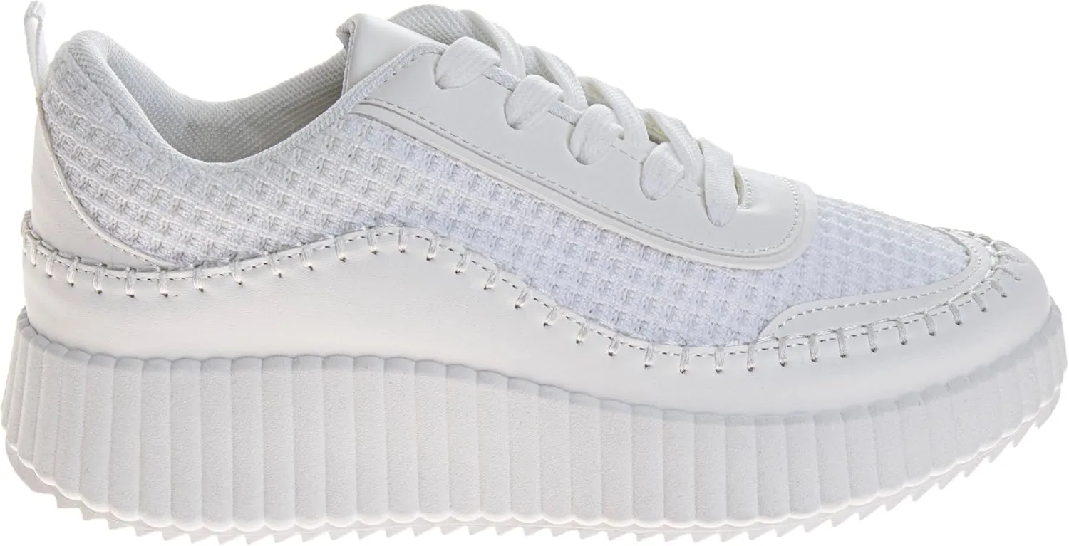 Josmo Shoes Womens Wedge Sole Sneakers - Lace Up Sneaker Casual Athletic Shoe (Sizes 6-10 Adults)