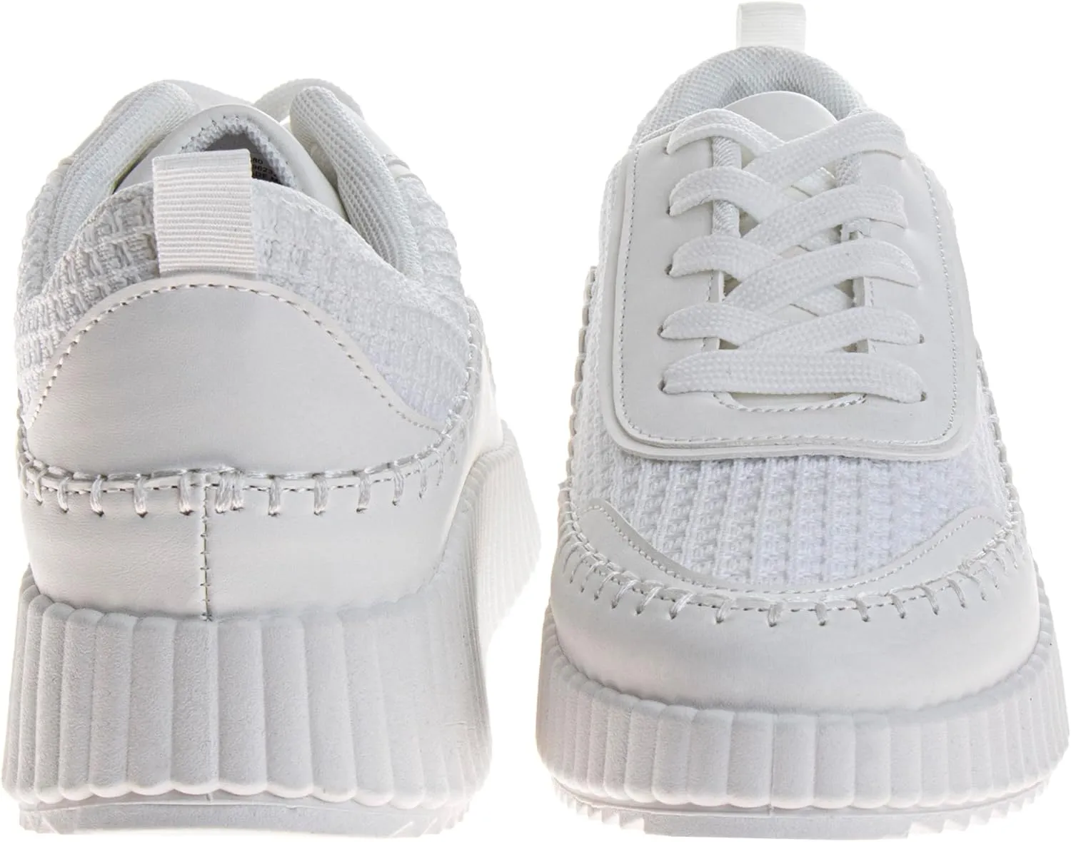 Josmo Shoes Womens Wedge Sole Sneakers - Lace Up Sneaker Casual Athletic Shoe (Sizes 6-10 Adults)