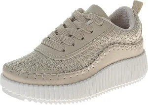 Josmo Shoes Womens Wedge Sole Sneakers - Lace Up Sneaker Casual Athletic Shoe (Sizes 6-10 Adults)