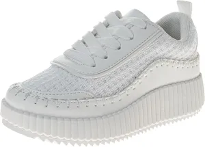 Josmo Shoes Womens Wedge Sole Sneakers - Lace Up Sneaker Casual Athletic Shoe (Sizes 6-10 Adults)