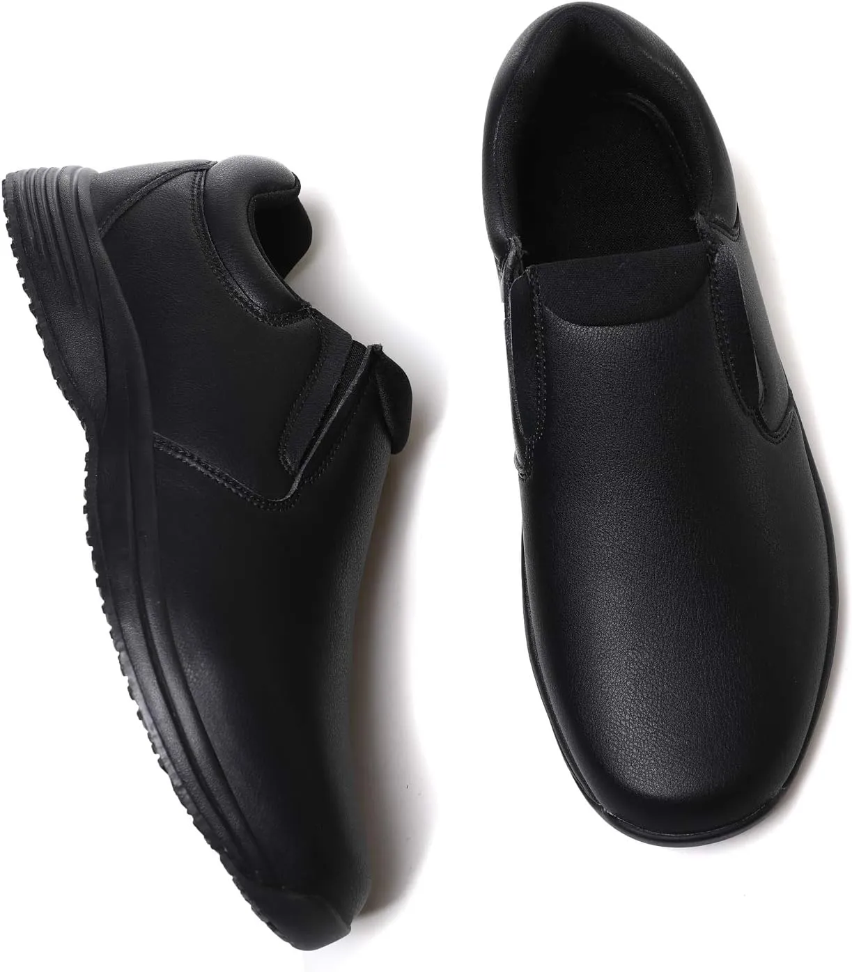 Men's Slip Resistant Work Shoes Food Service Shoes - Professional Oil Water Resistant Chef Shoes Suitable for Walking and Casual