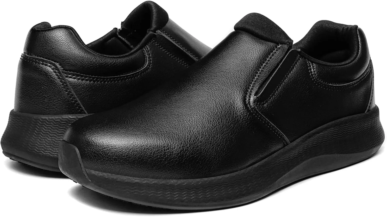 Men's Slip Resistant Work Shoes Food Service Shoes - Professional Oil Water Resistant Chef Shoes Suitable for Walking and Casual