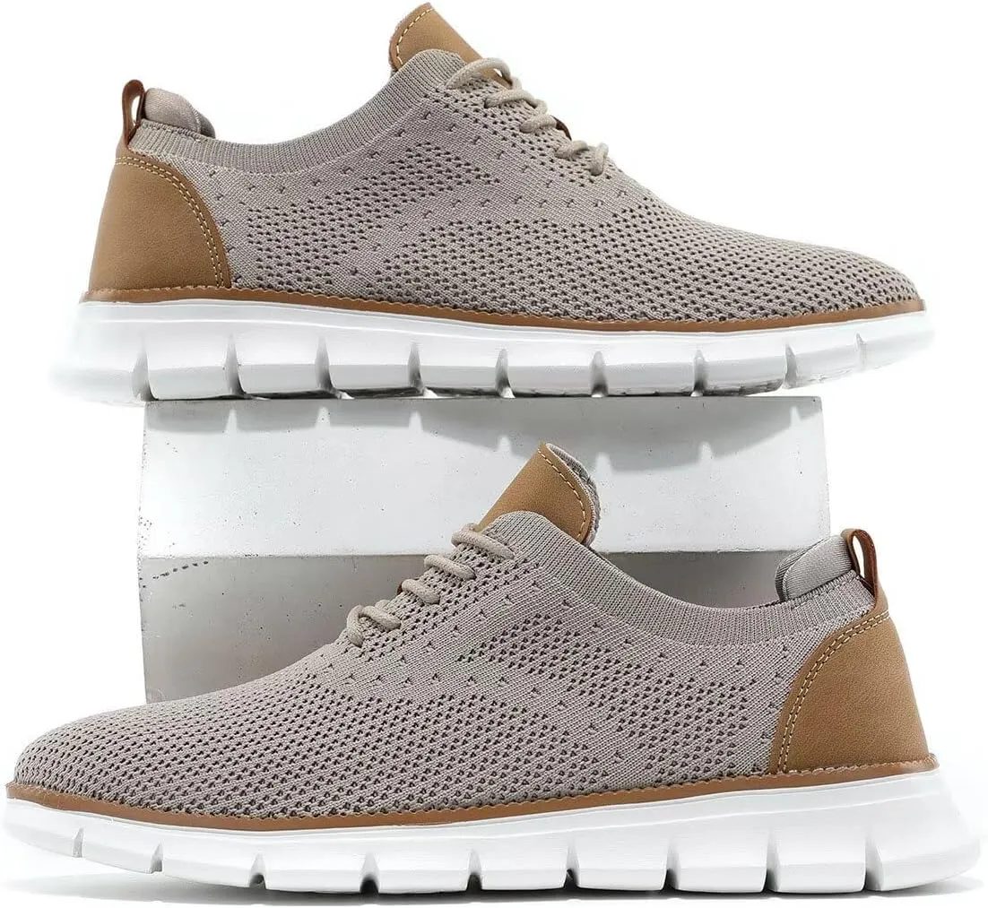 Mens Walking Shoes Casual Fashion Business Dress Comfort Oxfords Shoes Tennis Sneakers Lightweight Soft Sole