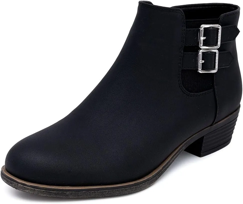 Nautica Women's Ankle Boot with Side Zipper - Stylish Dress Boot for Women | Featuring a Low Heel, Chic Design, and Versatile Sizing | The Perfect Ankle Bootie for Dressy and Casual Occasions - Alara