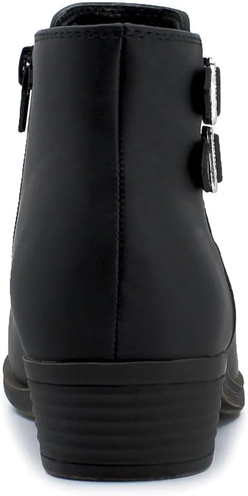 Nautica Women's Ankle Boot with Side Zipper - Stylish Dress Boot for Women | Featuring a Low Heel, Chic Design, and Versatile Sizing | The Perfect Ankle Bootie for Dressy and Casual Occasions - Alara