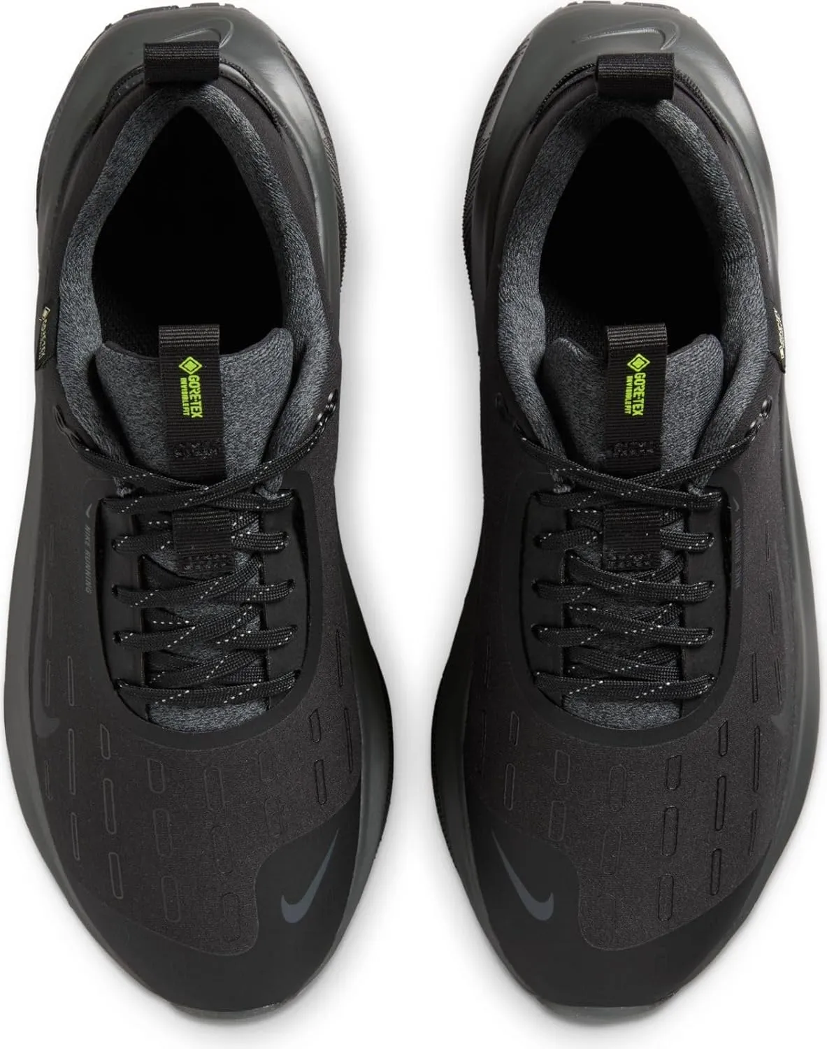 Nike InfinityRN 4 Gore-TEX Women's Waterproof Road Running Shoes (HQ0264-001, Black/Volt/Dark Grey/Anthracite)