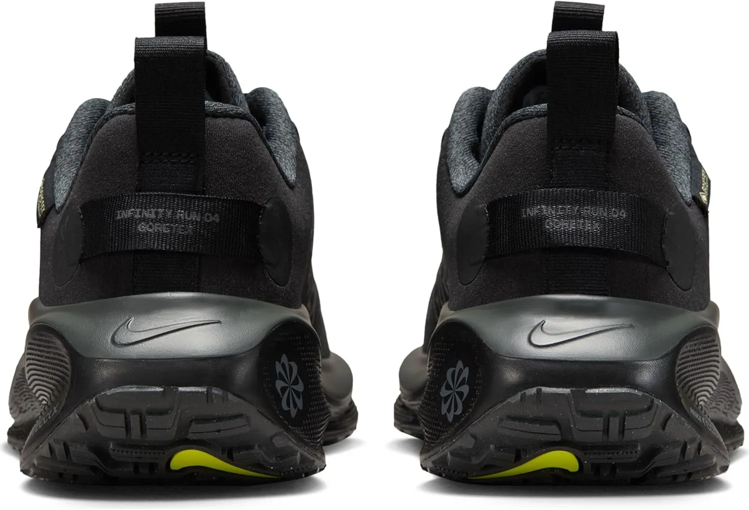Nike InfinityRN 4 Gore-TEX Women's Waterproof Road Running Shoes (HQ0264-001, Black/Volt/Dark Grey/Anthracite)