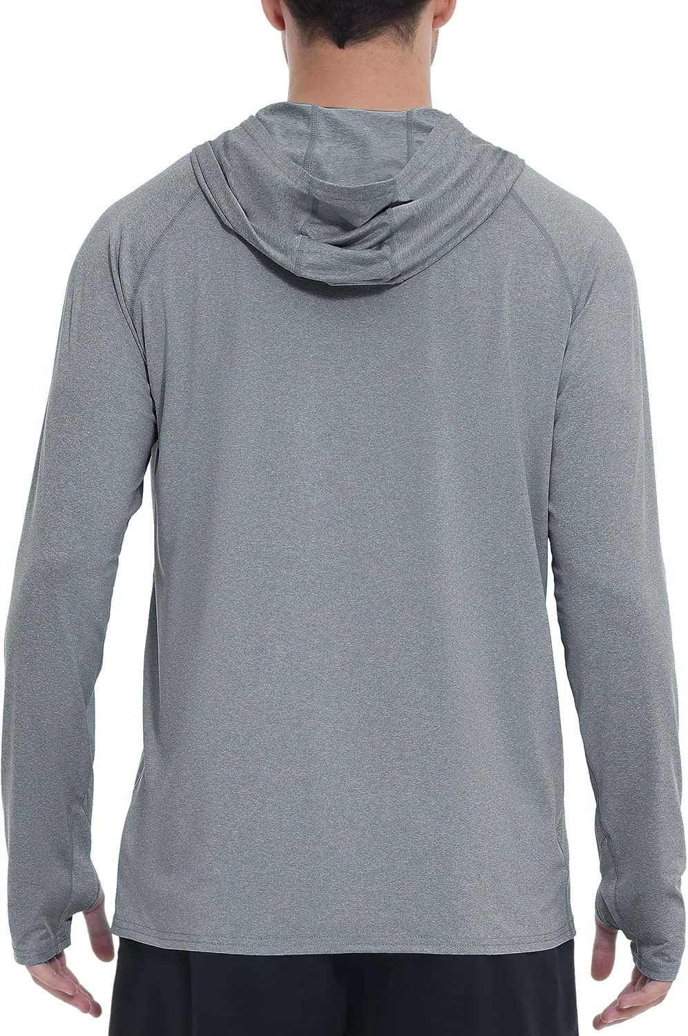 Roadbox Fishing Shirts for Men Long Sleeve, UPF 50  Sun Protection Hoodies with Pocket, Outdoor Running Hiking Rash Guard