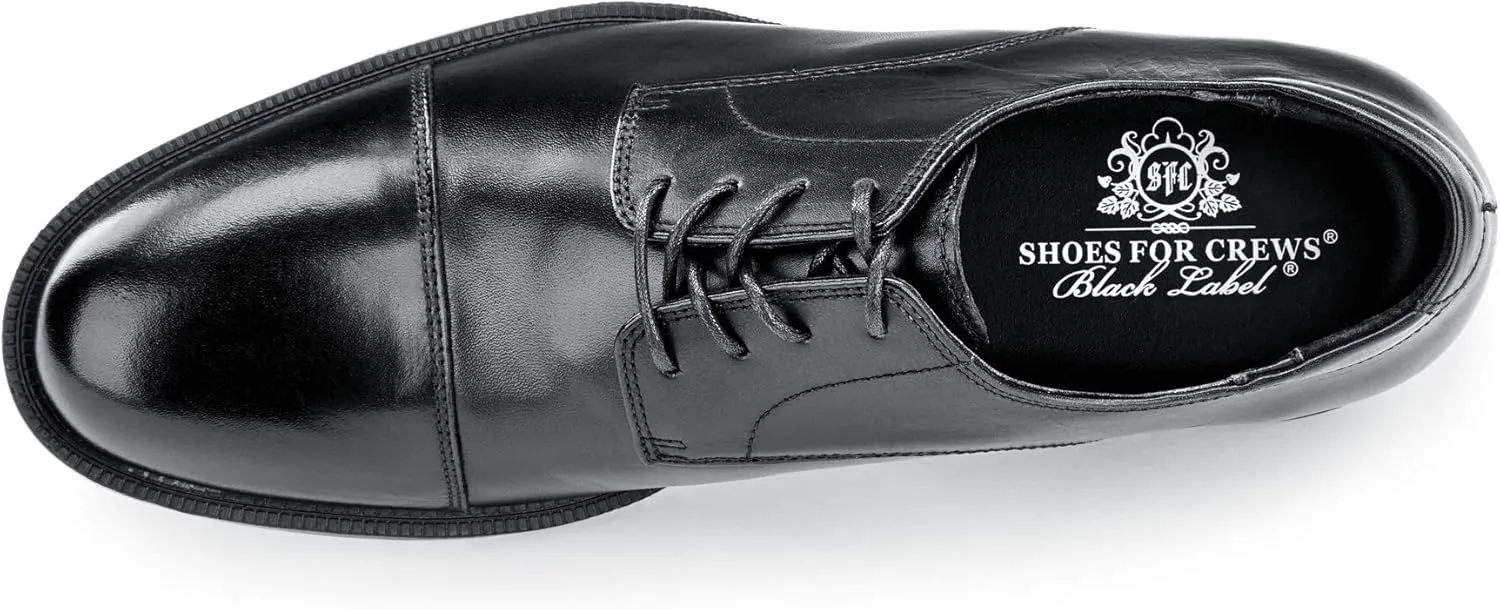 Shoes for Crews Dress Shoes for Men, Mens Oxfords, Zapatos De Vestir para Hombre, Slip Resistant, Brown or Black