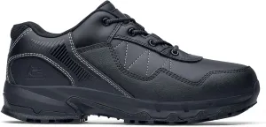 Shoes for Crews Piston Low and Mid, Men's, Women's, Unisex Soft Toe Slip Resistant Work Shoes, Water Resistant, Black