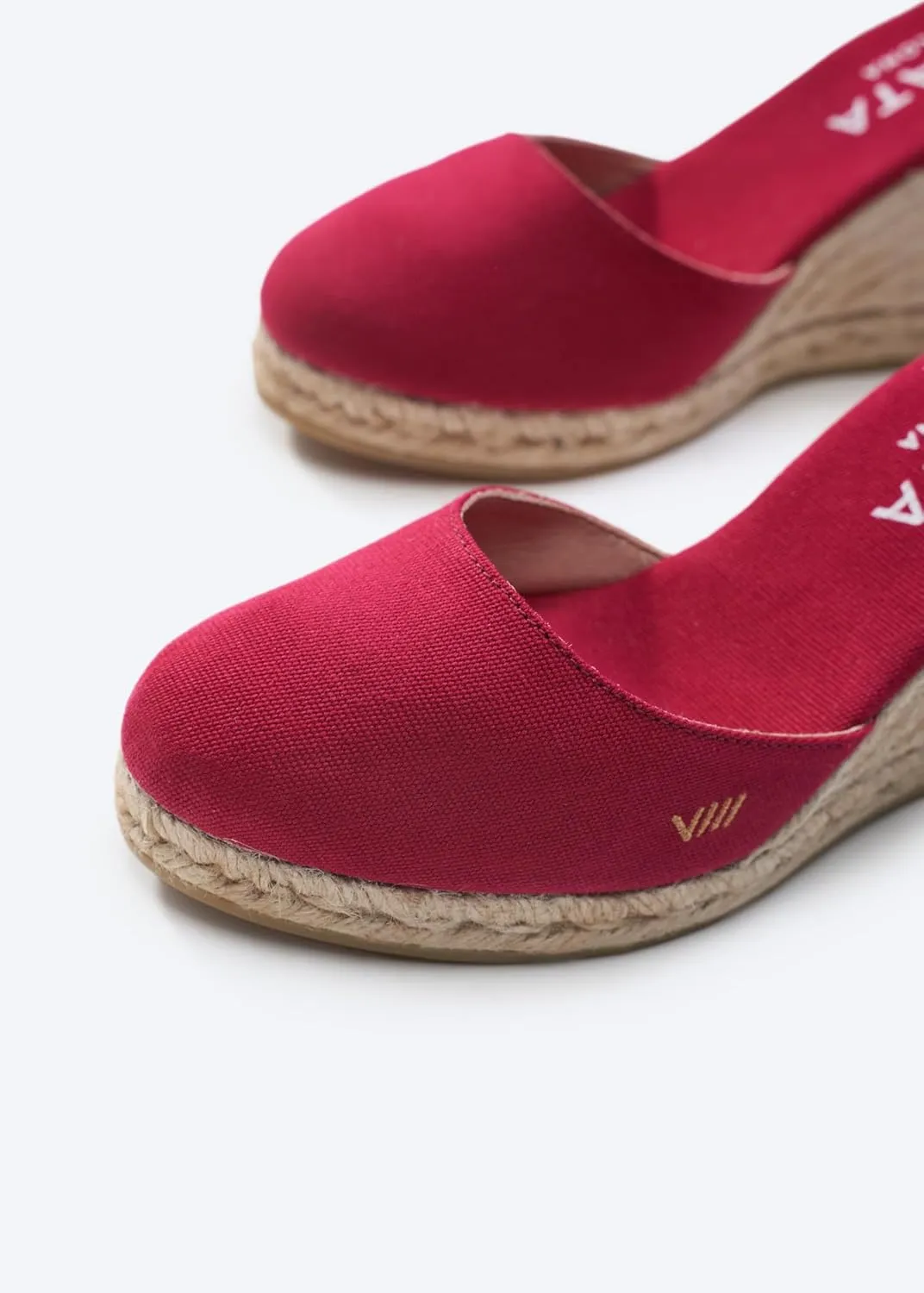 Viscata Estartit Espadrille Canvas Wedges Spain Handmade 3  Heel Women's Sandals with Breathable Organic Cotton Canvas and 100% Natural Jute Midsole for all Occasions: Casual, Work, Party
