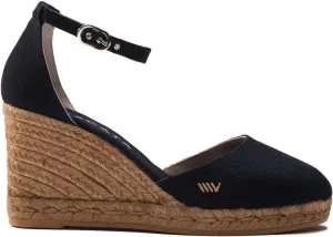 Viscata Estartit Espadrille Canvas Wedges Spain Handmade 3  Heel Women's Sandals with Breathable Organic Cotton Canvas and 100% Natural Jute Midsole for all Occasions: Casual, Work, Party