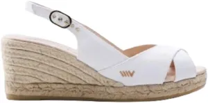 Viscata Llansa Canvas Wedge with Elegant Buckle Flattering 2  Slingback Heel Women's Sandals with Breathable Organic Cotton Canvas and 100% Natural Jute Midsole for all Casual Occasions