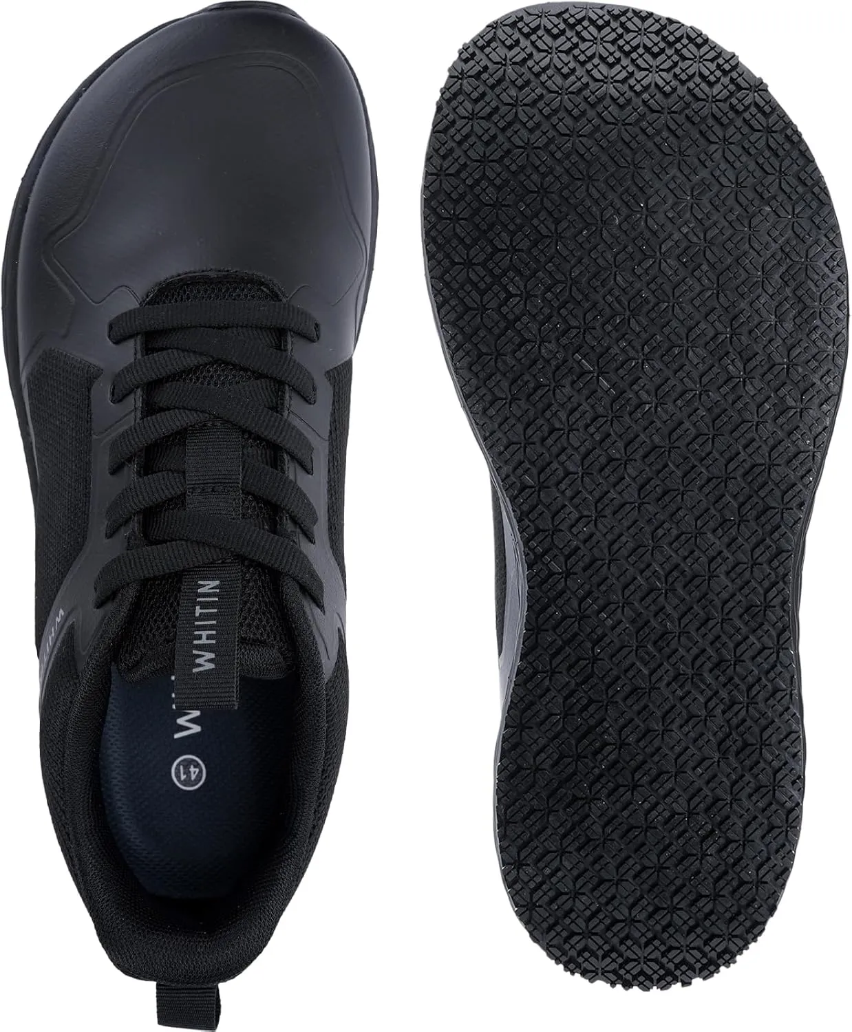 WHITIN Men's Wide Food Service Shoes | Water & Oil Resistant | Zero Drop Sole