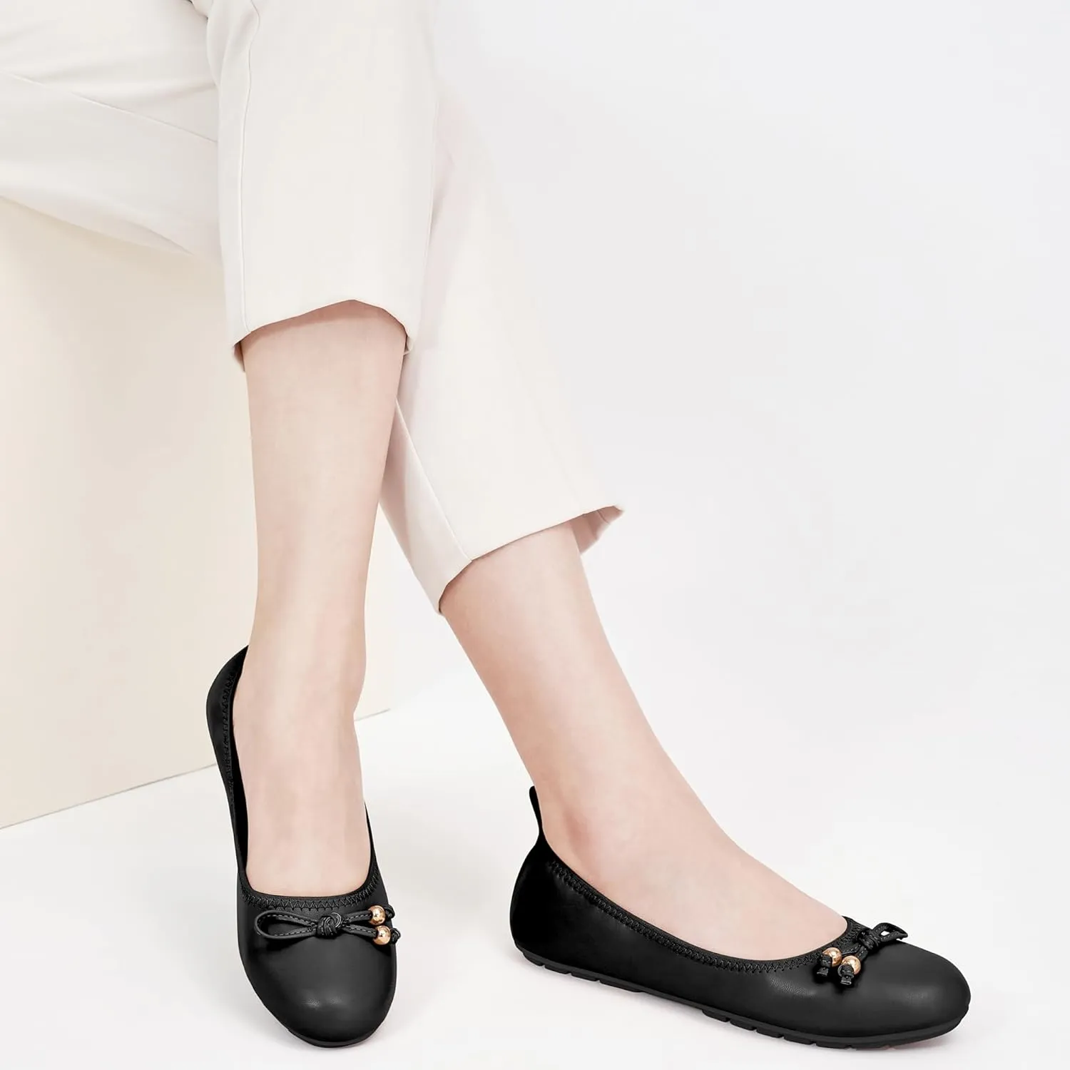 Womens Flats Ballet for Work: Dress Comfortable Walking Flat - Casual Ladies Wedding Shoe